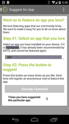 DOTD android App screenshot 9