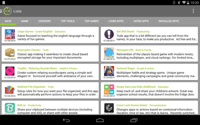 DOTD android App screenshot 1